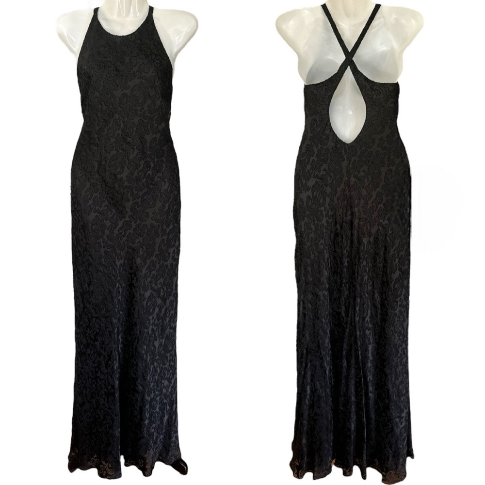 Ralph Lauren La Strada Long Black Slip Dress